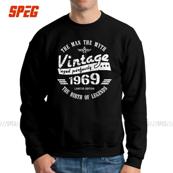 

Vintage 1969 50th Birthday Gift Men Hoodies Amazing Cotton 50 Years Old Sweatshirts Crewneck Brand Pullovers Apparel