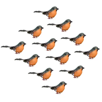 

1 Set 12 Pcs Christmas Robin Birds Decoration Accessories (Assorted Color)
