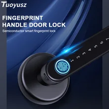 

Indoor Combination Lock Wooden Door Office Bedroom Handle Door Lock Smart Fingerprint Lock Remotely Control Password Lock