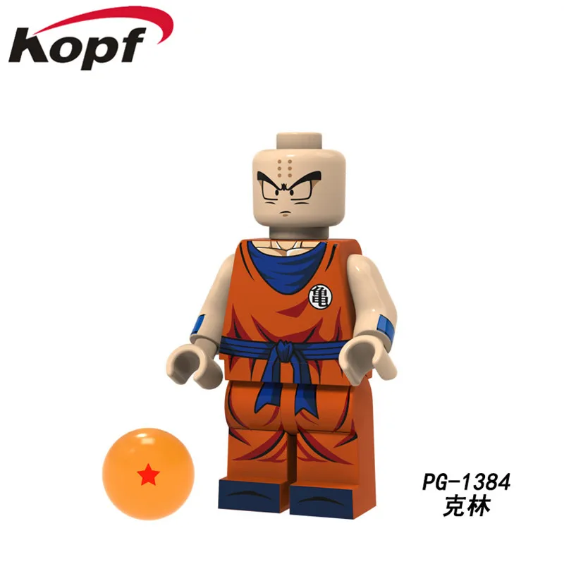 PG1384 20Pcs No Box 20 шт. строительные блоки кирпичи Dragon Ball серии Сунь Укун Android 17 фигурки модель подарок для детей игрушки PG1388 - Цвет: PG1384 20Pcs No Box