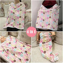 Покрывало для кормления грудью, большой размер, покрывало для кормления, уличная детская шаль, покрывало для кормления, чехол в виде фартука, хлопковое дышащее покрывало, прокладки