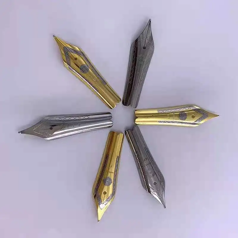Silver Color Wing Sung 699 Fountain Pen Nibs Spare Original EF/F/M Size Golden 