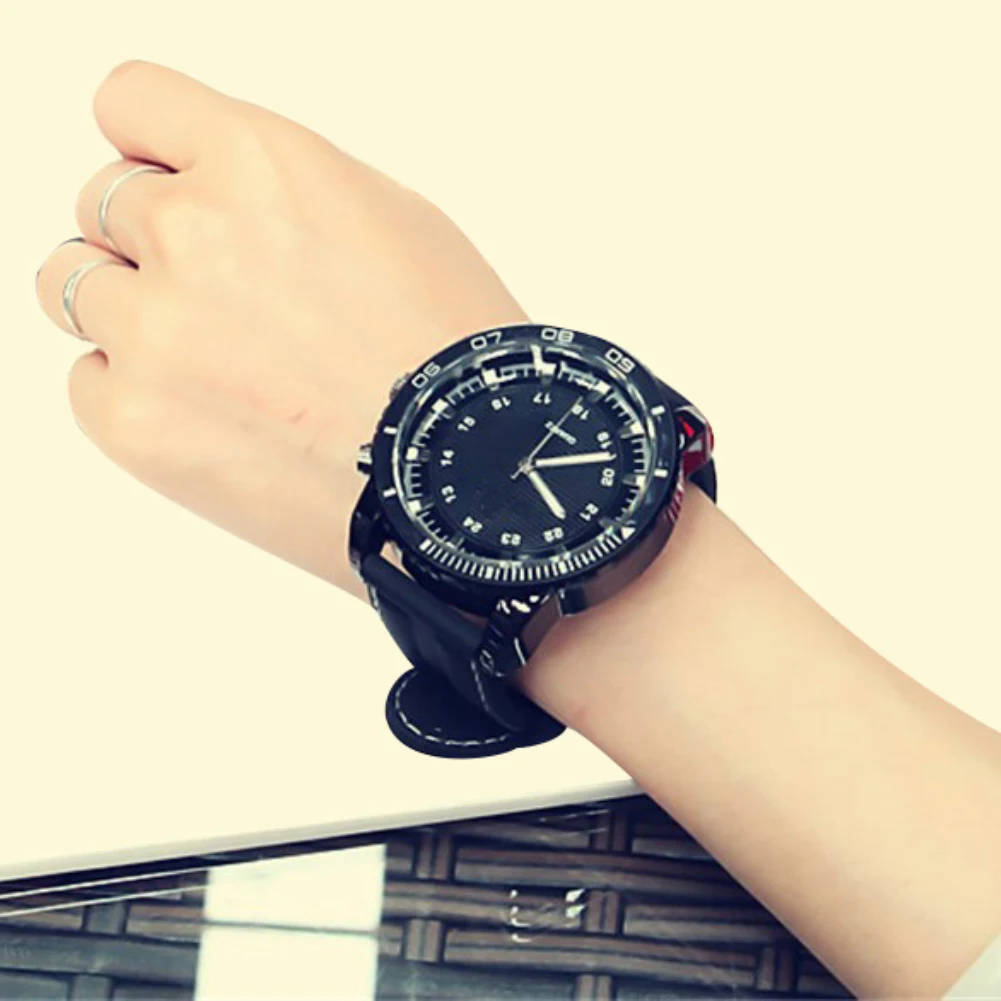 Модные спортивные аналоговые унисекс парные часы мужские часы женские кварцевые наручные часы PU кожаный ремешок