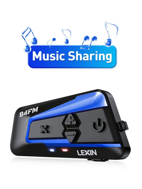 Lexin LX B4FM X interfono per moto e cuffia per casco 10 Rider 2000M  Bluetooth condivisione di musica citofono per moto a ricarica rapida|Helmet  Headsets| - AliExpress