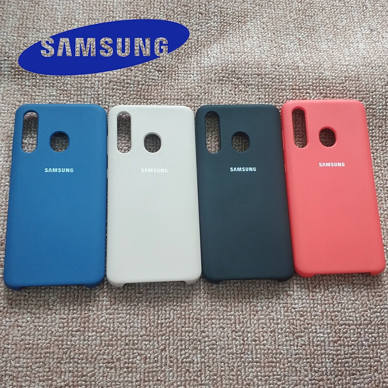 Для Samsung Galaxy A60 жидкий силиконовый чехол мягкий-сенсорный ТПУ защитный для A 60 SM-A6060