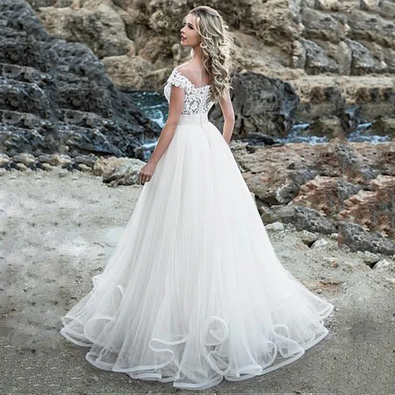 Tulle-Romantic-Bohemian-Aline-Princess-Wedding-Dresses-Lace-2019-Vestido-De-Noiva-White-Ruffles-Wedding-Gowns (1)