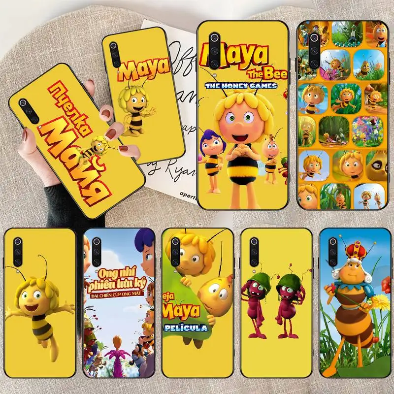 Черный мягкий ТПУ чехол NBDRUICAI Maya the Bee для телефона Xiaomi Mi9 9SE 8SE Pocophone F1 Mi8 Lite |