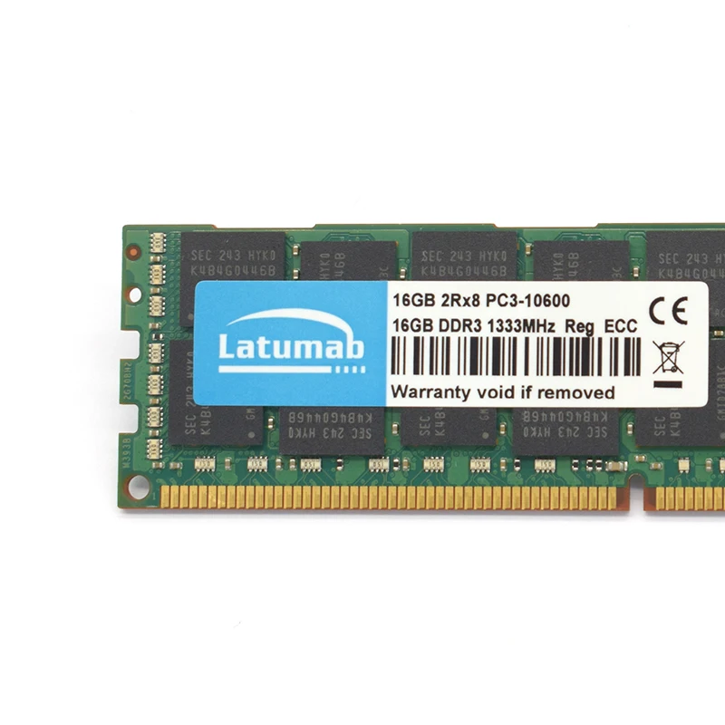 Latumab 16 Гб оперативной памяти, 32 Гб встроенной памяти, DDR3 1333 МГц PC3 10600 регистровая и ecc-память Серверная Память RAM память пк модуль памяти RAM 1 шт./2 шт./4 шт. высокое качество