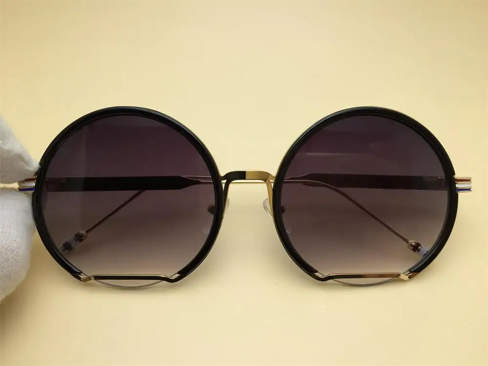 Высококачественные полукруглые солнцезащитные очки для женщин, летние очки, большие Брендовые очки в стиле хиппи, градиентные солнцезащитные очки lunette soleil