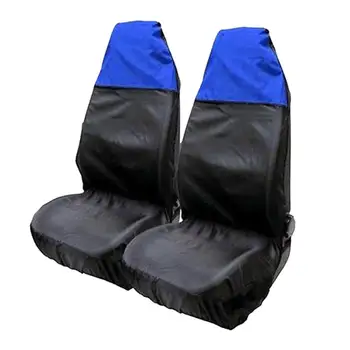 

Universal 2pcs/set Car Front Seat Cover Non-slip Backing Nylon Dust-proof Waterproof Seat Cover Easy To Clean Car Accessories