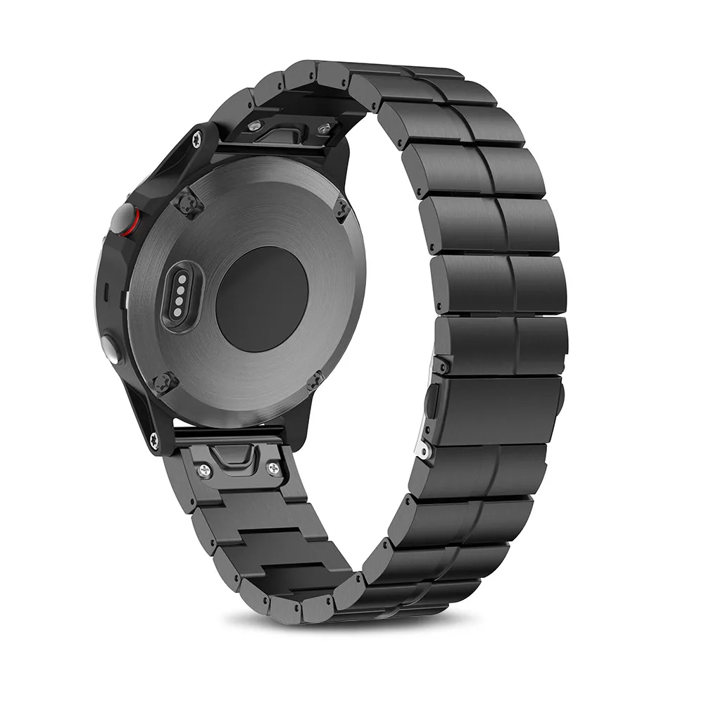 black 20 мм ширина, ремешок для часов из нержавеющей стали для Garmin Fenix 6S 5S, ремешок для быстрой замены ДЛЯ Fenix 6 S/6 S Pro/Fenix 5S Plus - Цвет ремешка: black