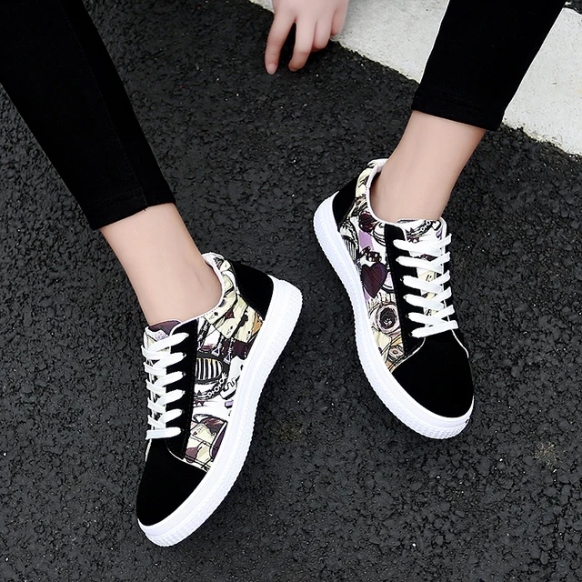 Moipheng Sneakers Women Black Platform Sneakers Casual Vulcanized Shoes 2021 Autumn Plus Size 35-44 Lover Shoes Zapatillas Mujer 6
