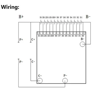 

1 * BMS PCB Fit For 48V/54.6V 13S 18650 Lithium Polymer Battery Group Protector