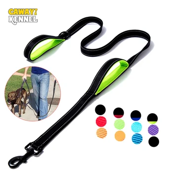 

CAWAYI KENNEL Nylon Soft Pet Dogs Chain Traction Rope Leads Free Hands Diagonally Dog Rope Explosion-proof Chain for Dogs D2099