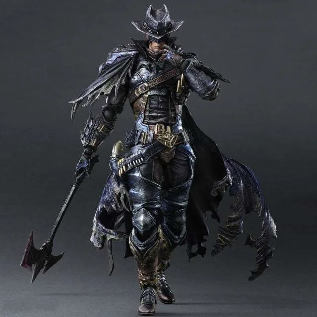 

27cm Play Arts Kai West Cowboy Batman Red Version Anime Action Toy Figures Pvc Model Collection Original Box