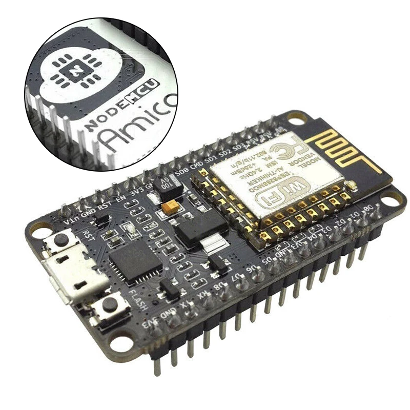 

1pc Wireless Module NodeMcu WIFI Internet Development Board ESP8266 With Pcb Antenna And Usb Port CP2102 Model