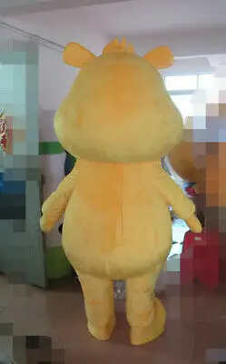 Желтый костюм талисмана для собаки; костюмы для косплея; вечерние костюмы для игр; одежда с героями мультфильмов; одежда для дня рождения; карнавальный костюм на Хэллоуин для взрослых