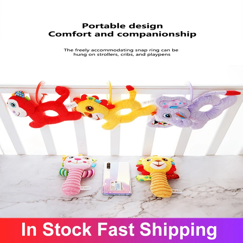 

2020 Hot Selling Infant Baby Toys Bebe Rattles Socks Can Make Sound Cute Toy For Baby Boy Toys Kids Toy Hanging Early Learning