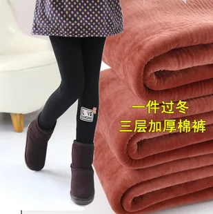 Осенне-зимние AliExpress с гусеничным принтом; ebaywish; Лидер продаж; леггинсы для девочек; теплые штаны для детей среднего и большого размера