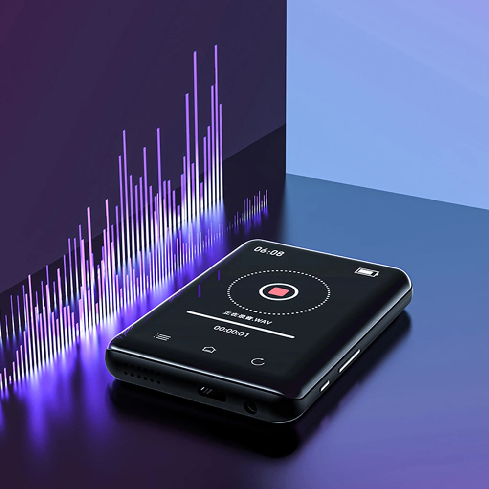 RUIZU D66 Bluetooth 5.0 MP3 Player Touch Screen