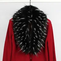 Faux Fox Fur Collar Fashion Fur Trim For Hood Winter Warm Furry Strips Fake Fur Collar Scarf For Down Coat Decor Shawl Scarves 2