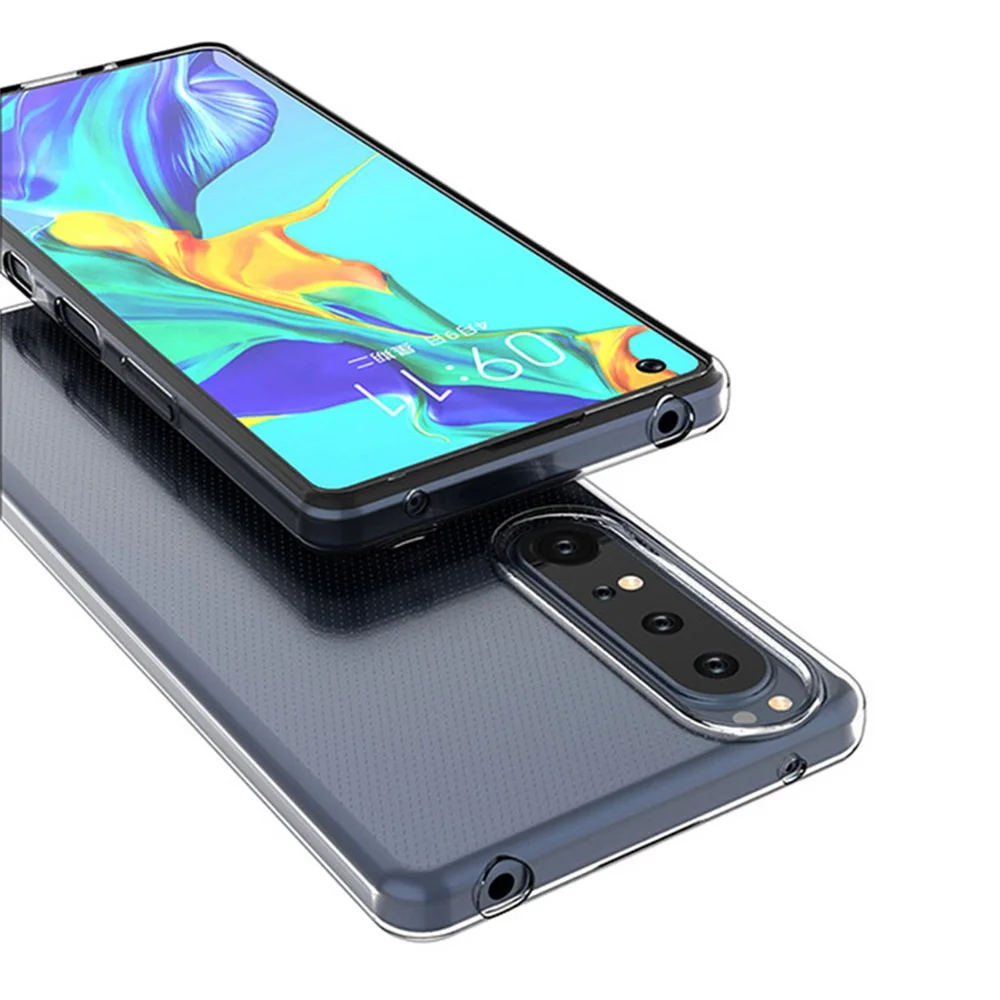 Фото Высокое качество защитный чехол для камеры для Sony Xperia 1 5 10 ii iii мягкий ТПУ прозрачный чехол для телефона X Peria Xperia10 5G Funda №2
