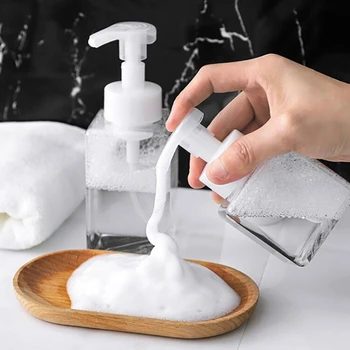 

2Pcs Portable Foaming Bottle Liquid Soap Bottling Shampoo Lotion Shower Pump Dispenser Container