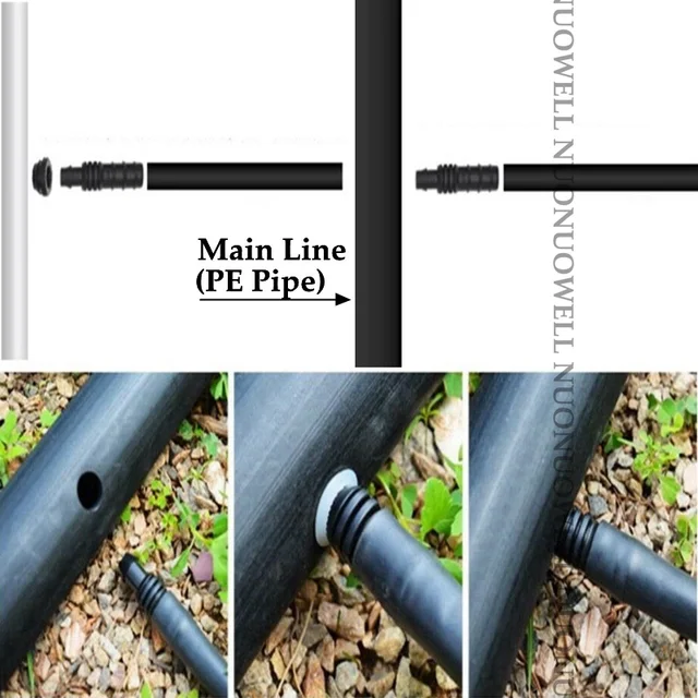 8 ~ 16 Mm -Es Lyukasztó Agricultral Öntözés Ldpe Cső Bypass Szelep Csatlakozók Telepítő Szerszám Öntözőrendszer - Image 5