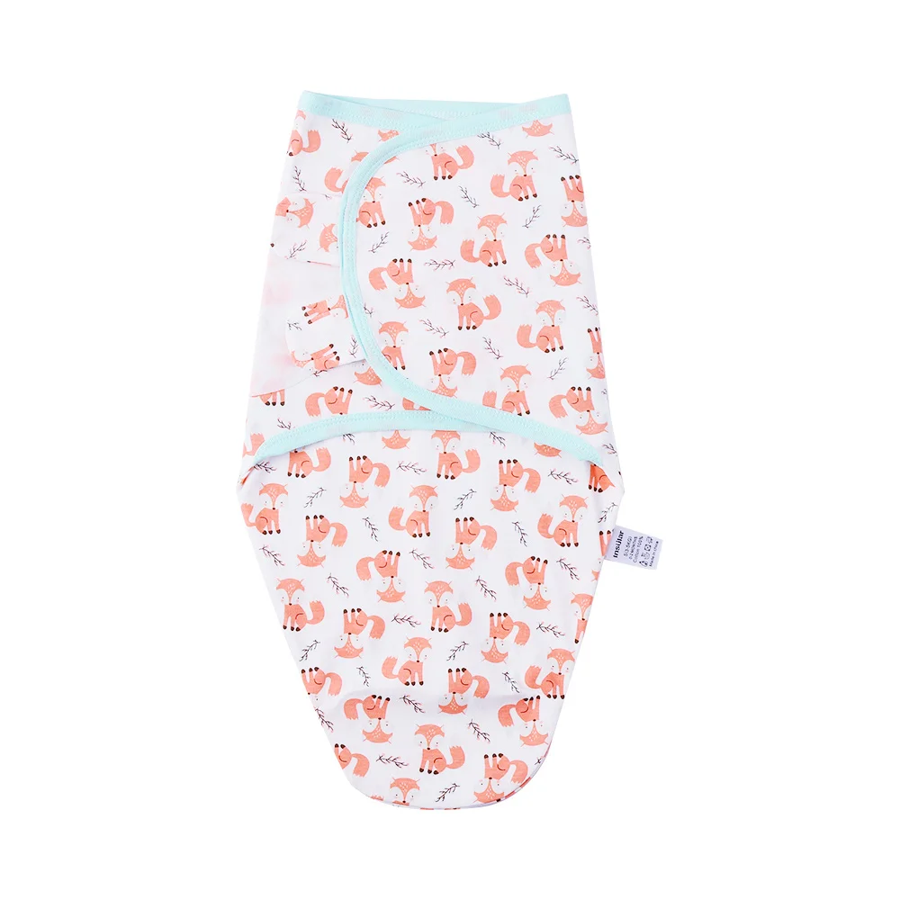 Детские хлопковые муслиновые пеленки, мягкие одеяла для новорожденных, одеяла, предметы для новорожденных, спальный мешок - Цвет: fox