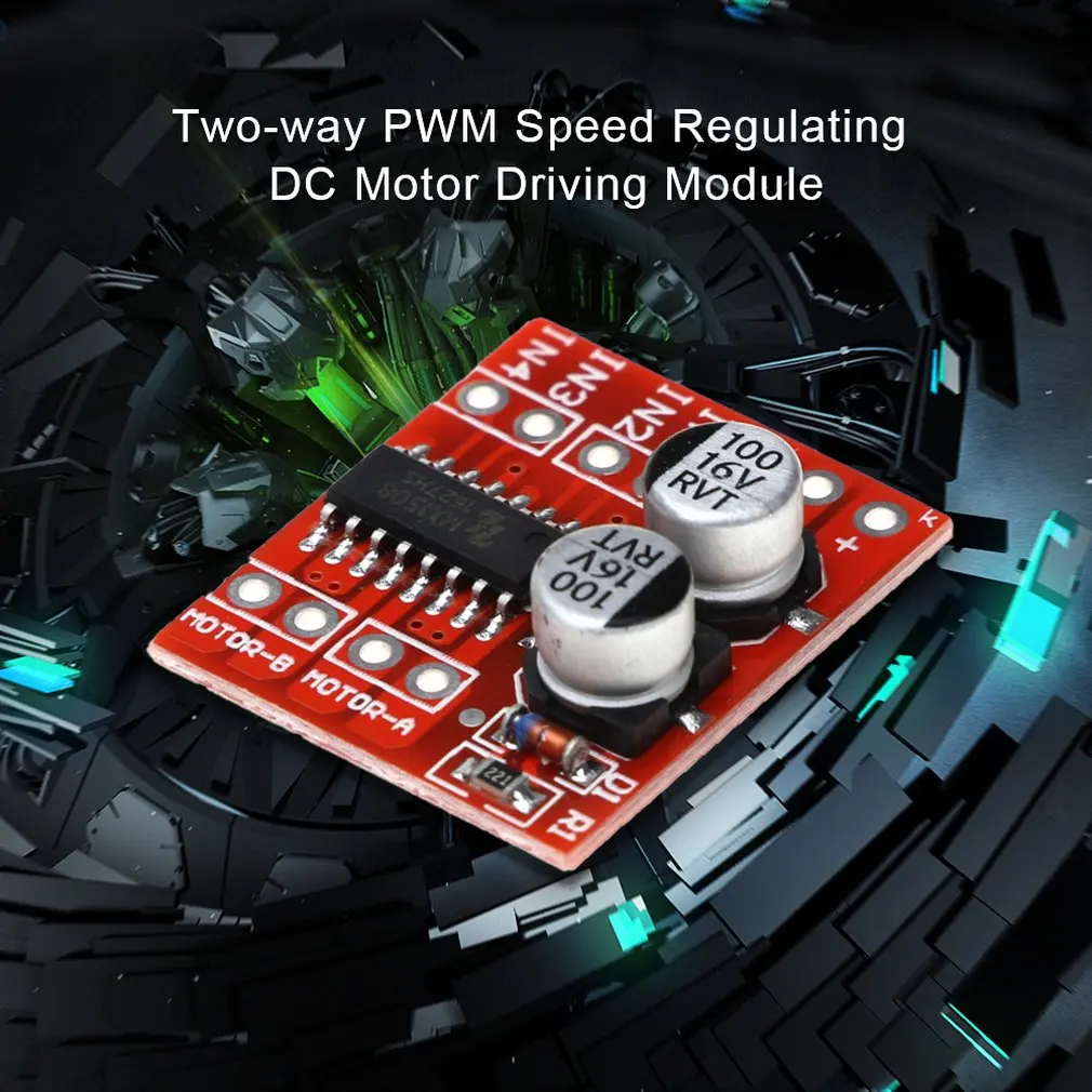 2-Channel Pwm Speed Control Dc Motor Drive Module Double H-Bridge Stepper Motor Mini Super L298N Positive Reversal