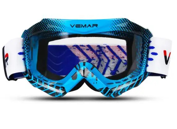 Motorcycle Goggles Clear Kids MX MTB Off-Road Dirt Kid Bike Goggles For Motocross Helmet gafas Moto Racing Child Glasses Blue