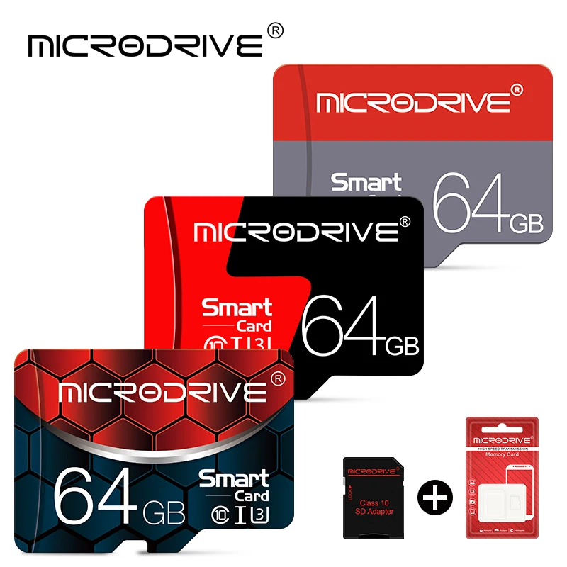 Micro SD TF-карта 8 16 32 64 128 256 Гб класс 10 Флэш-карта памяти ГБ Microsd для адаптера смартфона