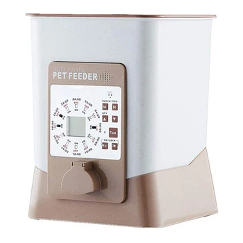 

4.5L Large Capacity Dual Power Supply Intelligent Automatic Pet Feeder Timing Quantitative Cat Dog Food Dispenser Bowl Feeder