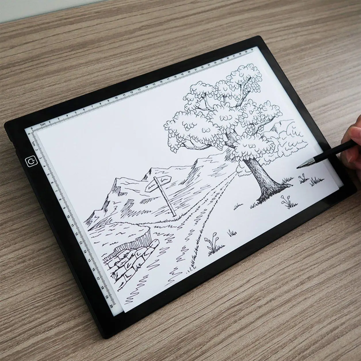 

With scale A4 LED Drawing Tablet Diamond Painting Light Pad Board Diamond Painting Accessories Tool Kits Diamond Embroidery