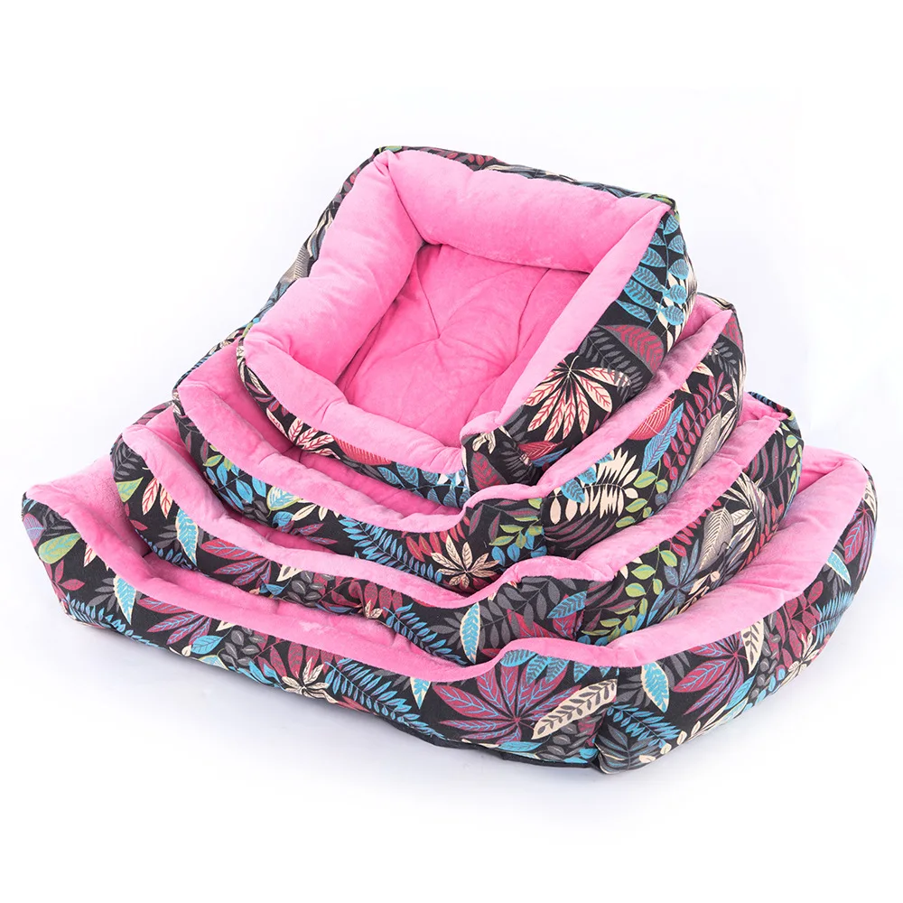 Кровать для кошек, питомник, гнездо для щенков, подушка для домашних животных, спальный дом для собак, теплая