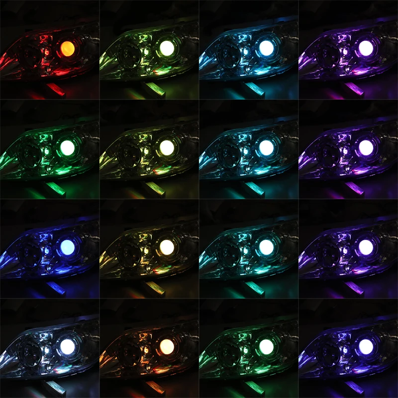 Беспроводное управление RGB светодиодный демон глаз свет комплект для Chevrolet Cavalier проектор оптические линзы