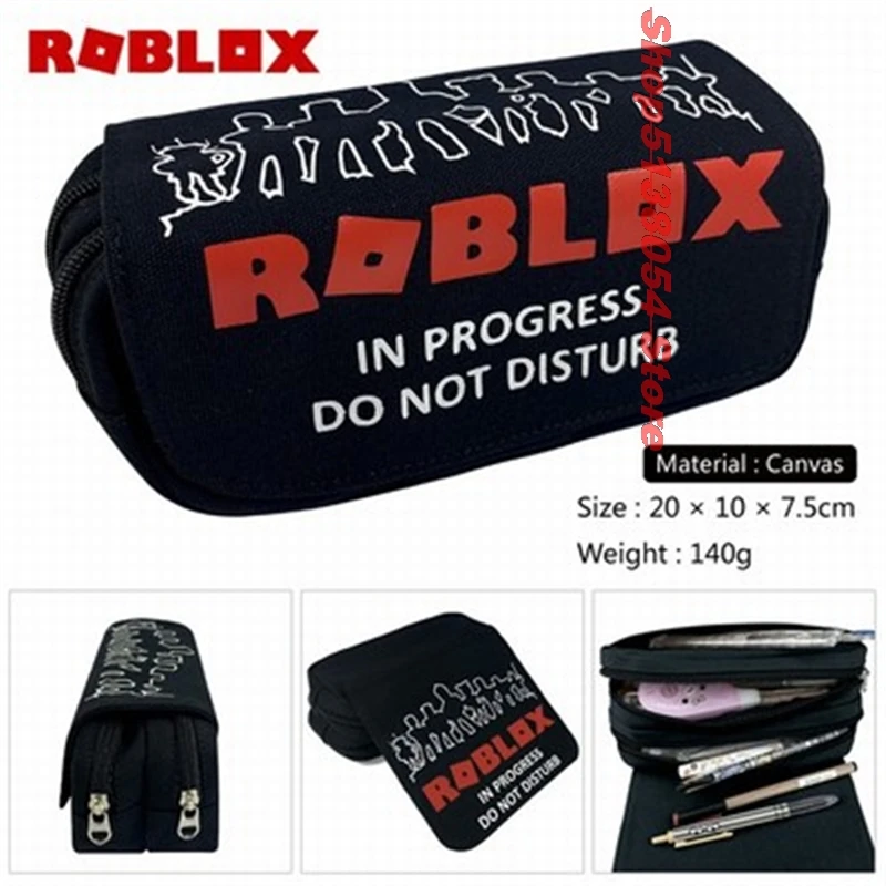 Высококачественная мультяшная сумка для детей, школьные принадлежности, косметичка для мальчиков и девочек, стационарный детский чехол-карандаш Roblox - Цвет: D