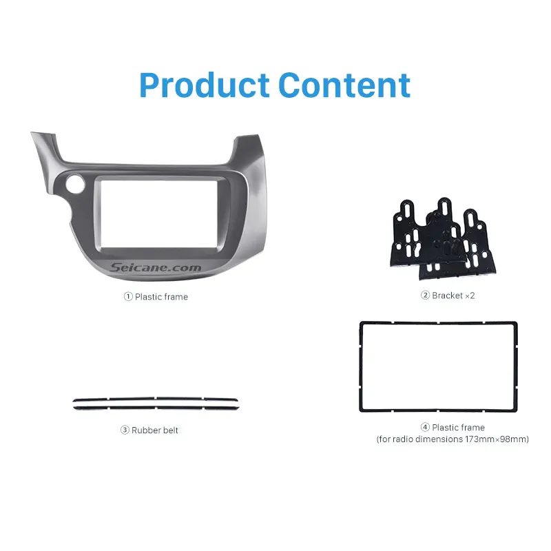 Seicane профессиональный черный 2 Din автомобиль радио фасции Для 2008 2009 2010-2013 Honda Fit LHD аудио крышка установки рамки CD отделка панели