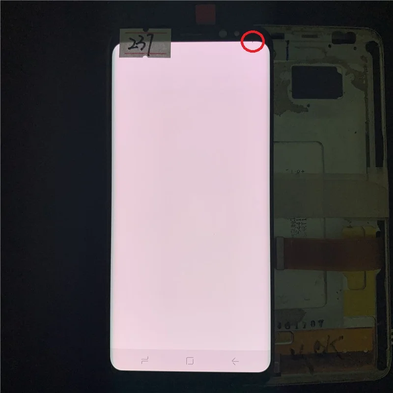 Супер Amoled noframe ЖК-дисплей для samsung Galaxy S8 G950 G950F с черными точками ЖК-дисплей с сенсорным экраном Оцифровка сборка lcd s - Цвет: NO.237