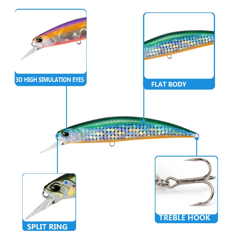 Bassland realis minnow jerkbait isca artificial Wobblers fishing lures hard bait 15g 9.5cm plastic Crankbait sea Bass trout pike