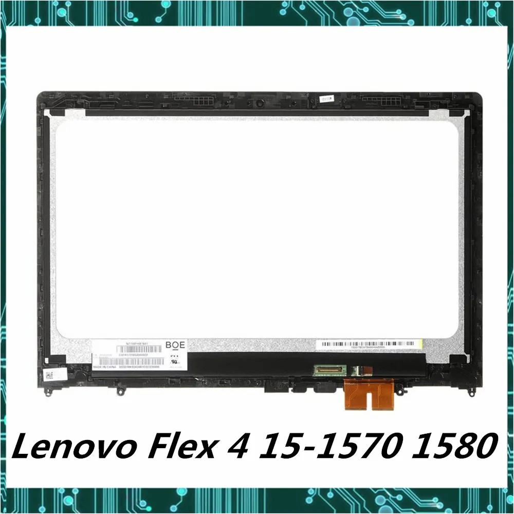 Для lenovo Flex 4 15 Flex 4-1580 80VE Flex 4-1570 80SB lcd сенсорный экран дигитайзер дисплей в сборе