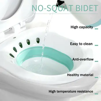 

Foldable PP Gynecology Toilet Sitz Bath Tub Hip Basin Bidet Pregnant Women Postpartum Hemorrhoid