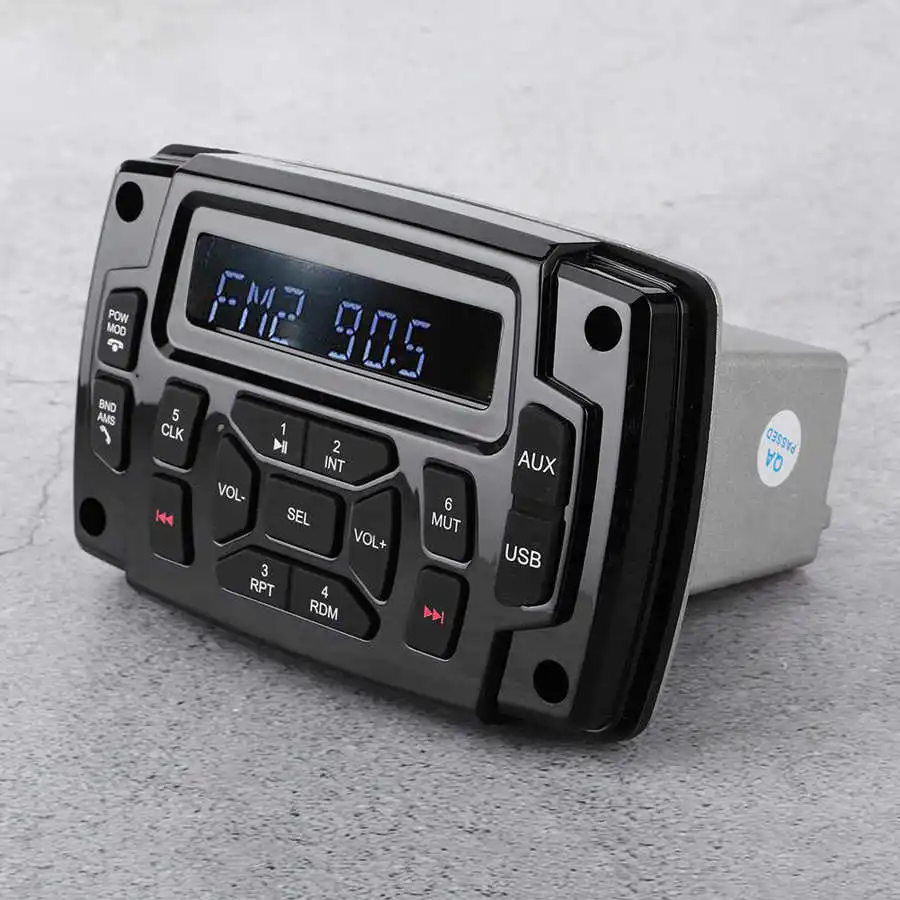 Waterproof Boat Marine Stereo Radio Audio Sound System boat radio player marine multimedia player FM AM Auto Receiver Car MP3 Player For RV ATV Truck Motorcycle