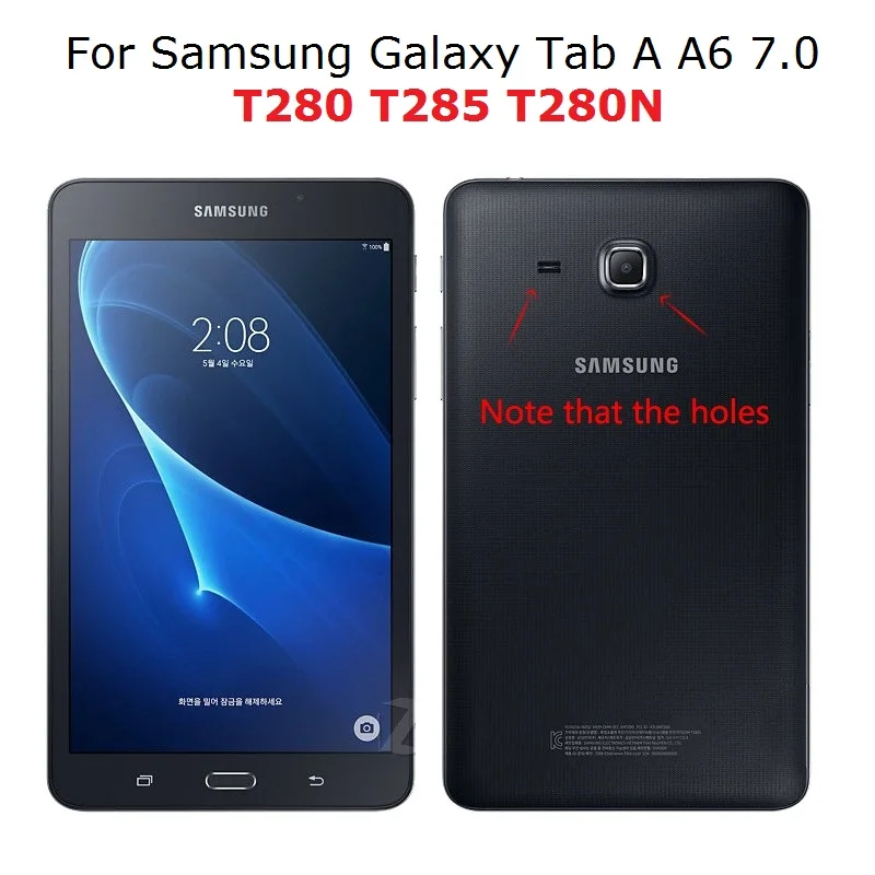 Stand Case Smart Magnetic Auto-Sleep PU Leather Cover for Samsung Galaxy Tab A A6 SM-T280 T285 7