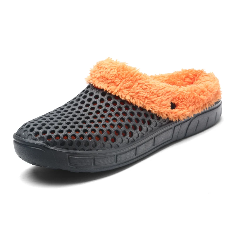 

Soft Plush Cotton Cute Slippers Shoes Winter Non Slip Floor Indoor House Home Furry Slippers Men Shoes For Bedroom