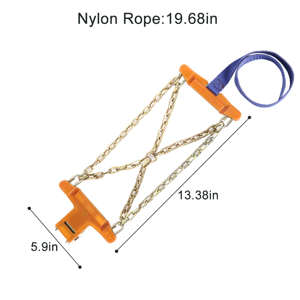 Winter Car Tyre Non-slip Chain Wear-resistant Steel Anti-skid Emergency Snow Chains For Ice Safe For Driving Auto Accessories