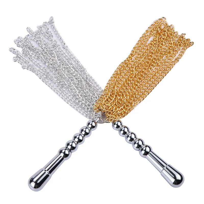 Металлическими цепочками кнут кожа хлыст-флоггер Ass БДСМ ведомого взрослые игры