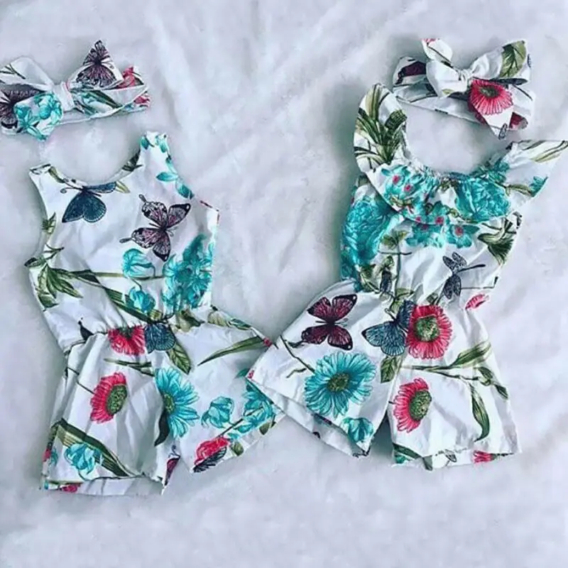 Imcute/Детская летняя одежда Детский комбинезон для маленьких девочек поясный с