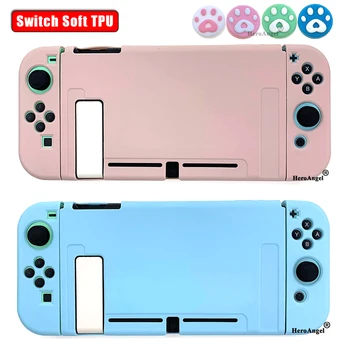 

NS Switch Protective Cover Case Colorful Cute Soft TPU Skin Shell For Nintend Switch NS Game Console Joy-con Housing Accessories