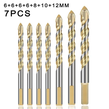 

Carbide Alloy Triangle Spiral Drill Bits Concrete Wall Tiles Wood Glass Hole Saw